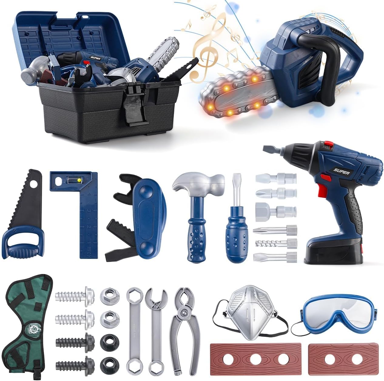 Blue Pinafore Denim Dress