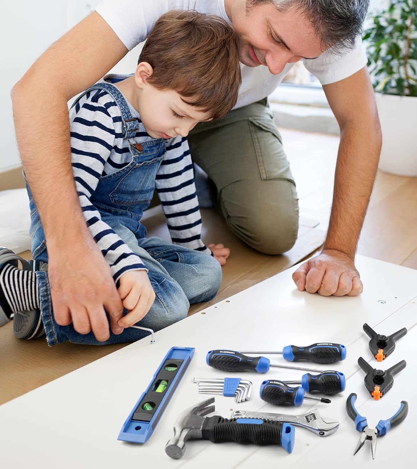 Blue Pinafore Denim Dress