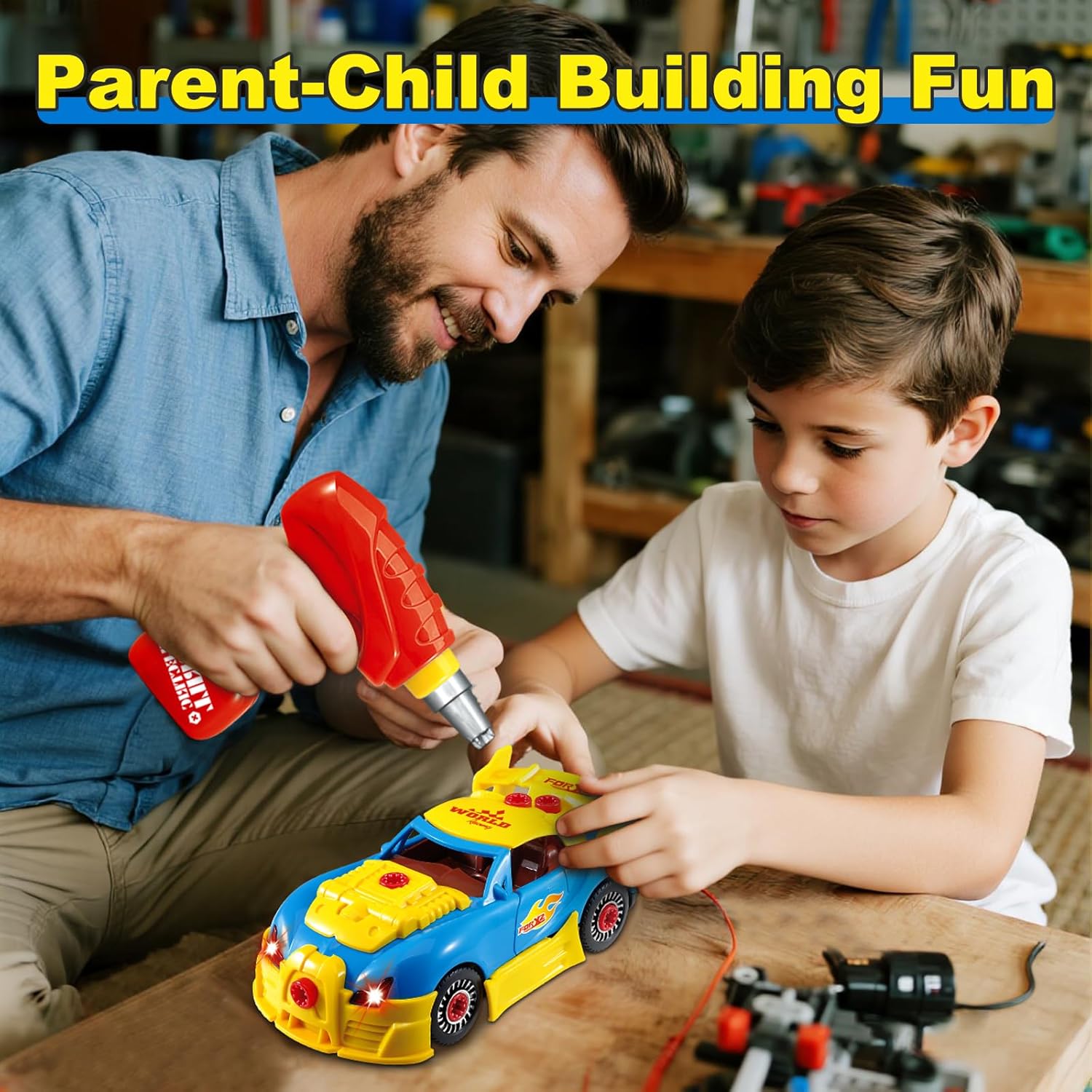 Blue Pinafore Denim Dress