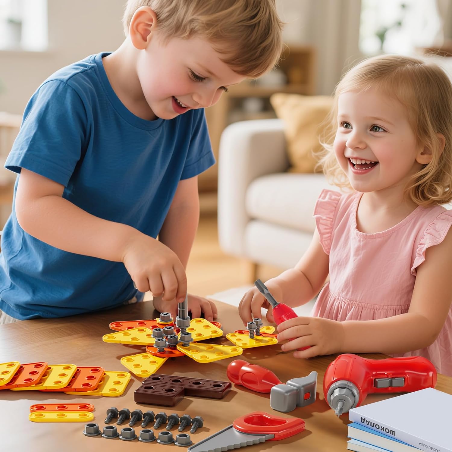Blue Pinafore Denim Dress