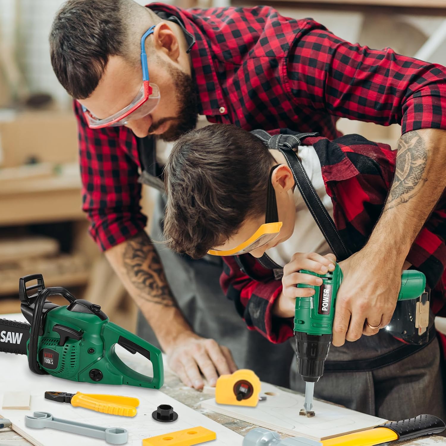 Blue Pinafore Denim Dress