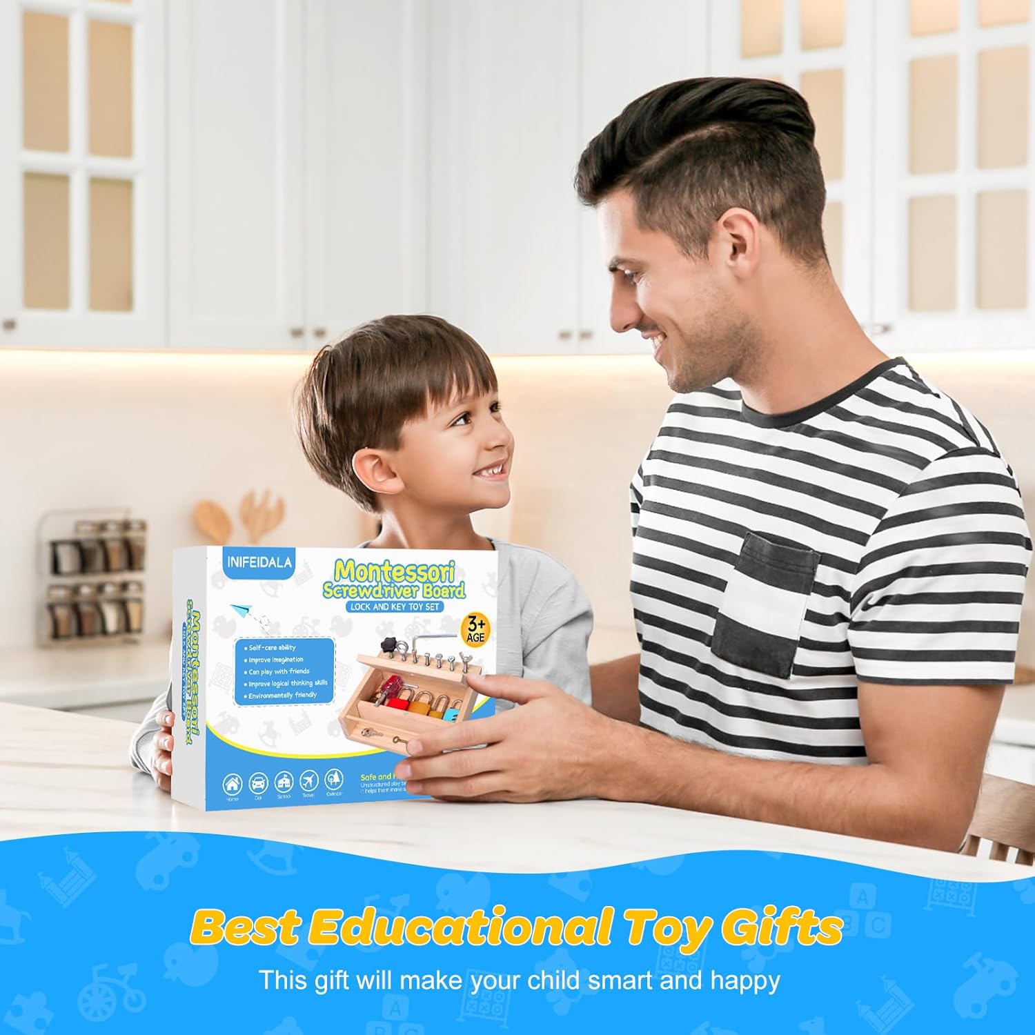 Blue Pinafore Denim Dress