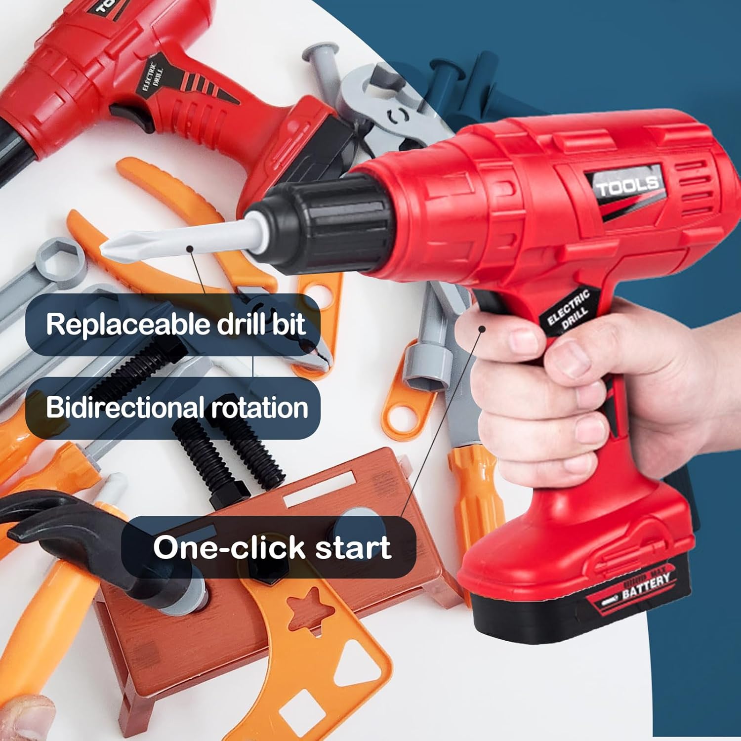 Blue Pinafore Denim Dress