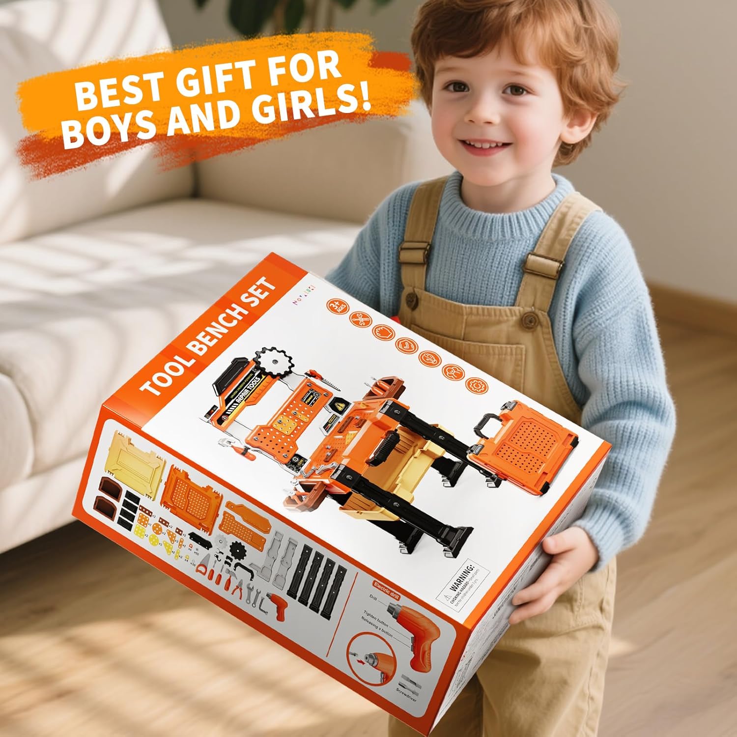 Blue Pinafore Denim Dress