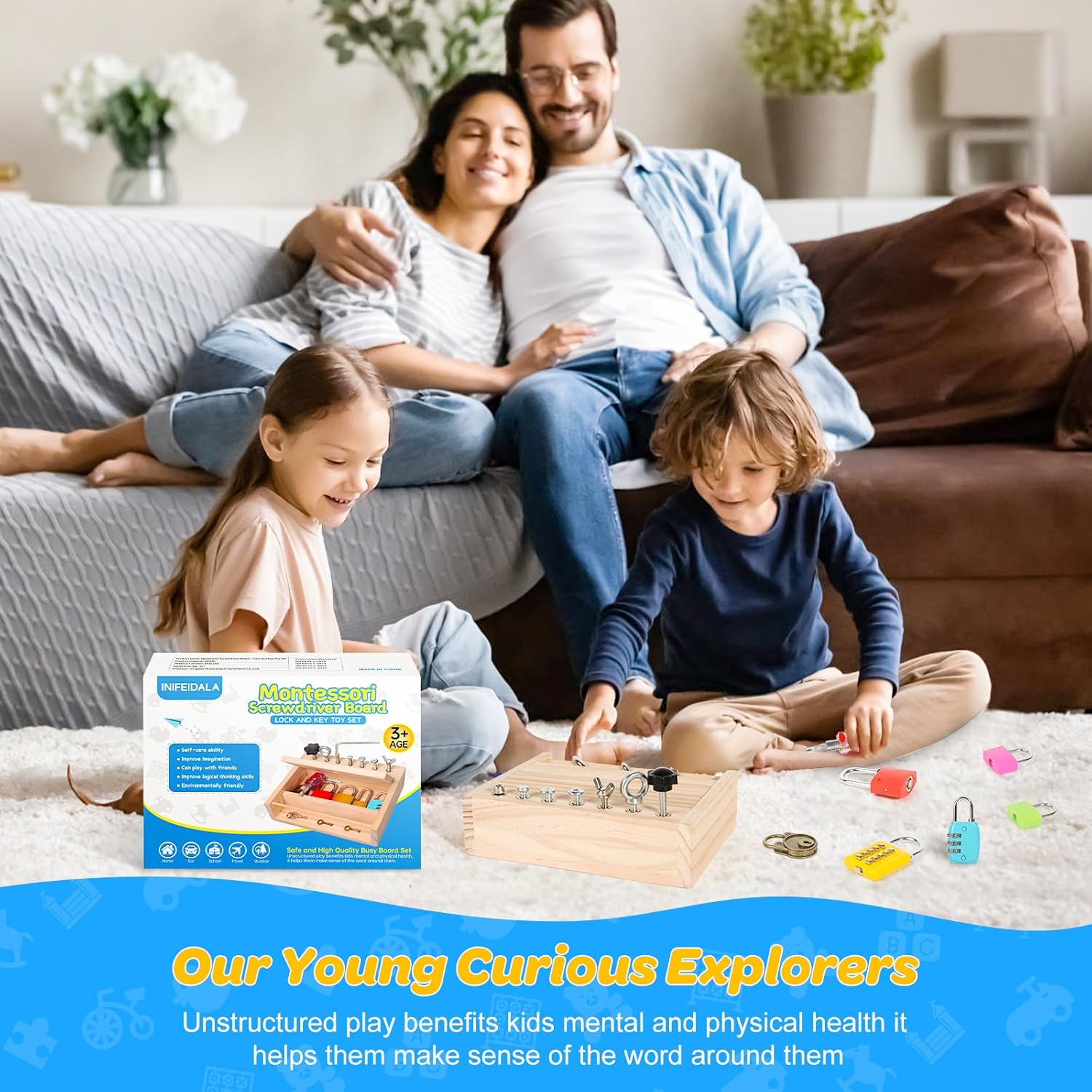 Blue Pinafore Denim Dress