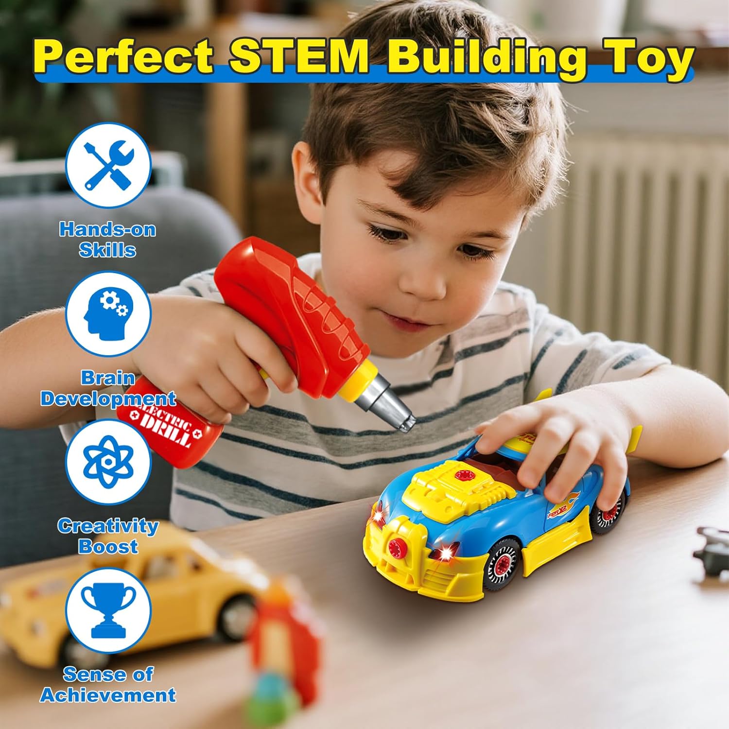 Blue Pinafore Denim Dress