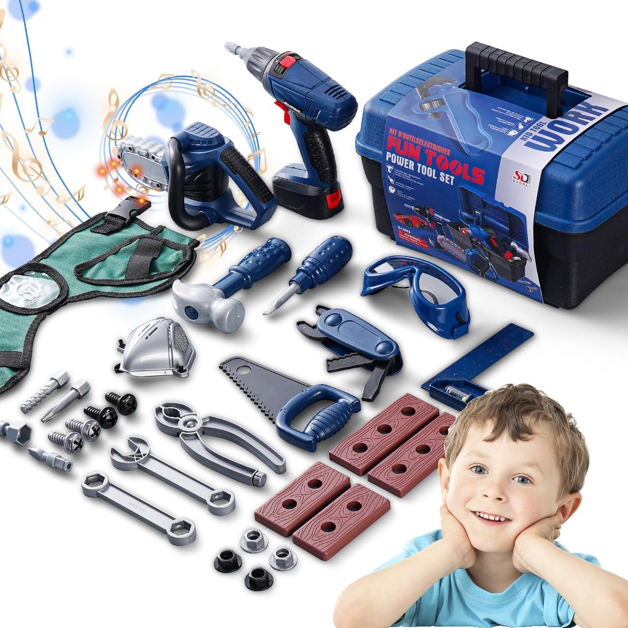 Blue Pinafore Denim Dress