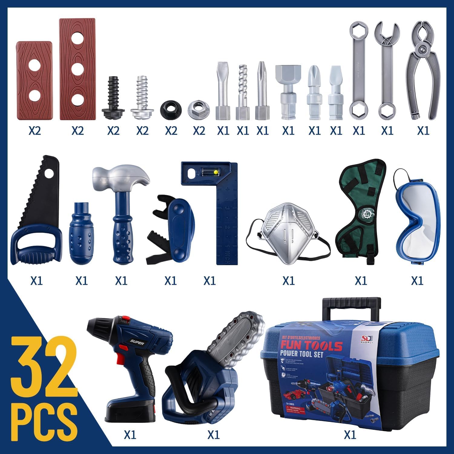 Blue Pinafore Denim Dress