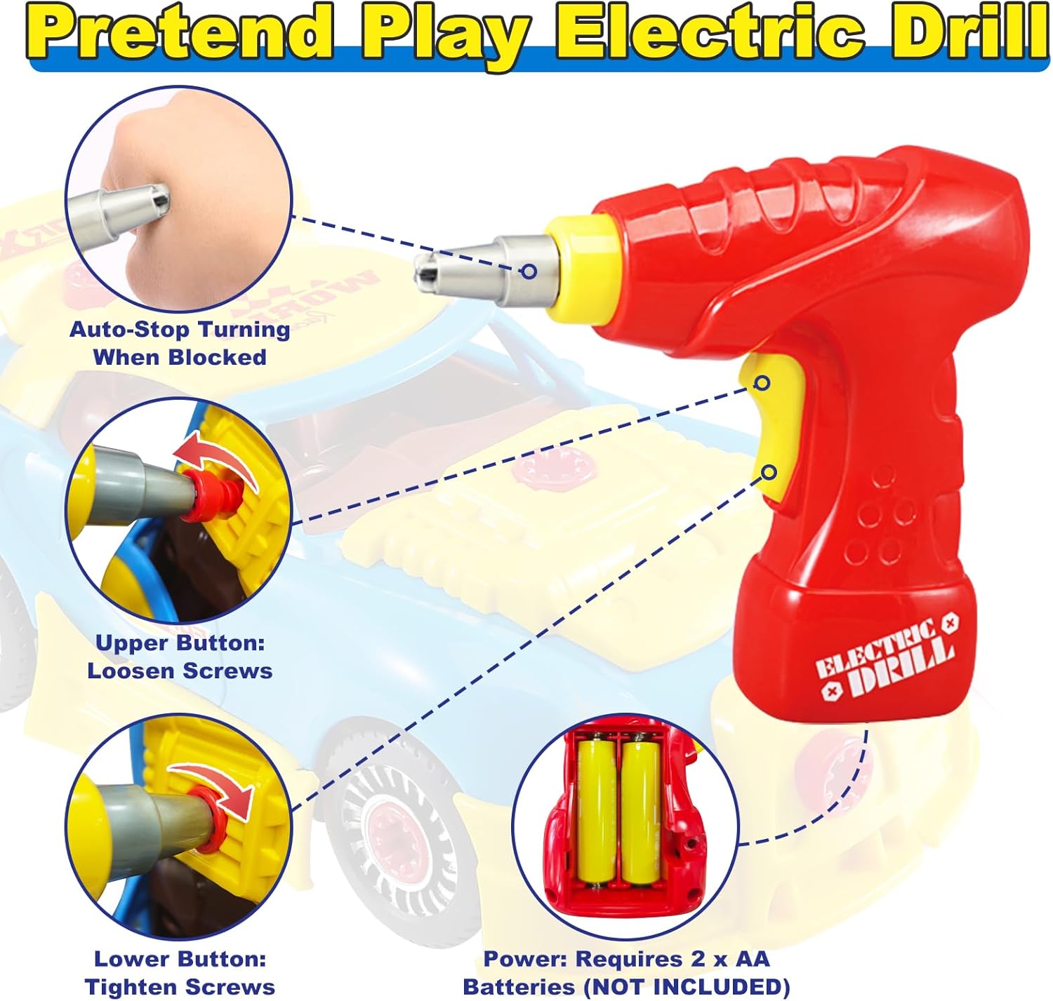 Blue Pinafore Denim Dress