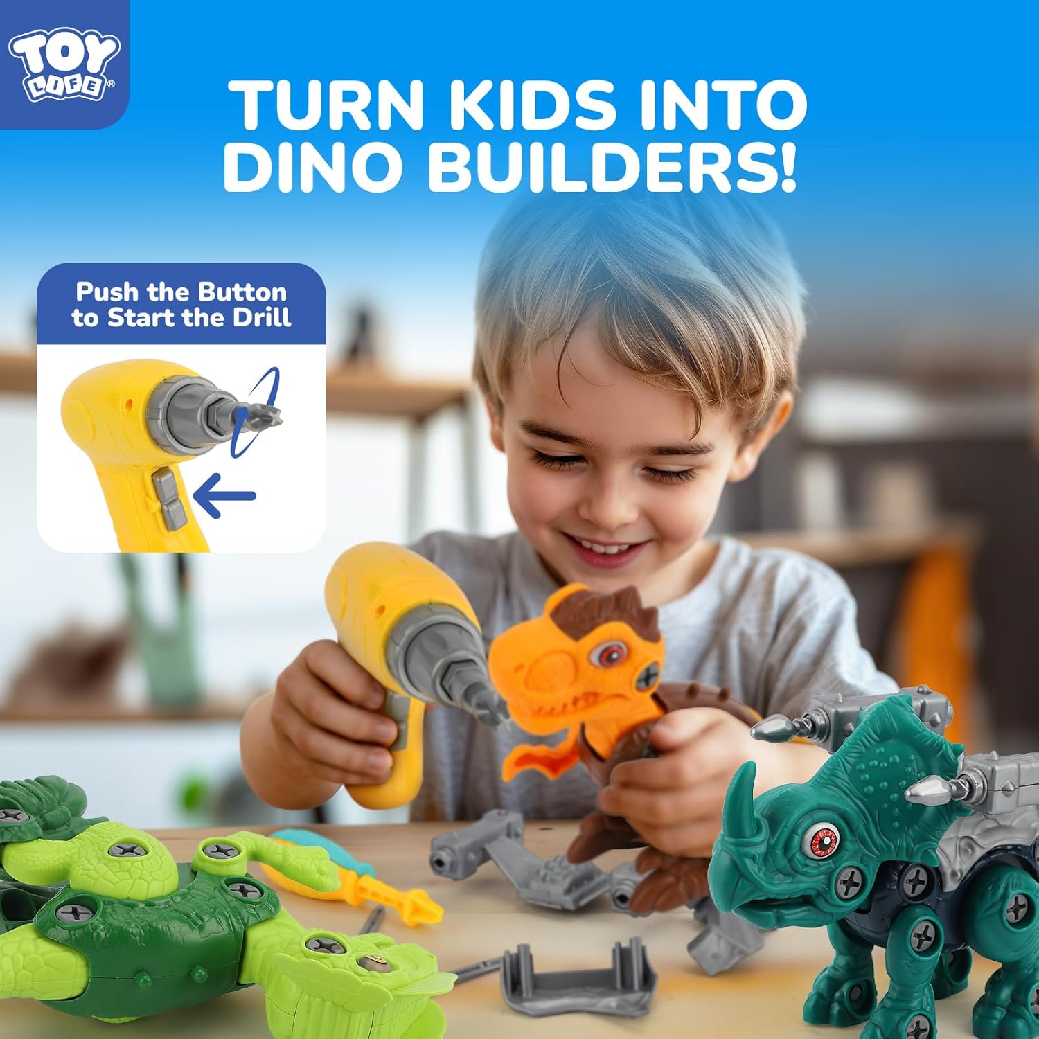 Blue Pinafore Denim Dress