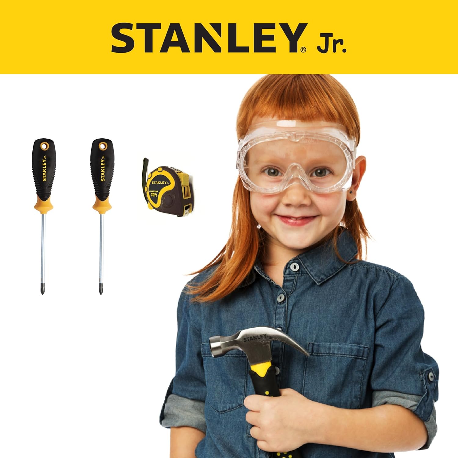 Blue Pinafore Denim Dress