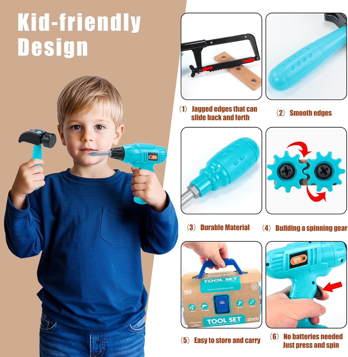 Blue Pinafore Denim Dress