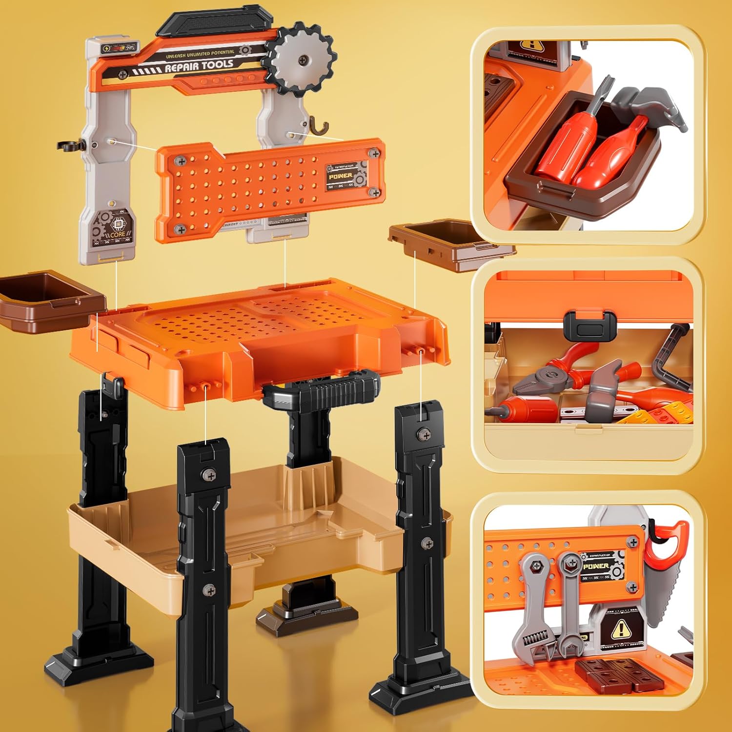 Blue Pinafore Denim Dress