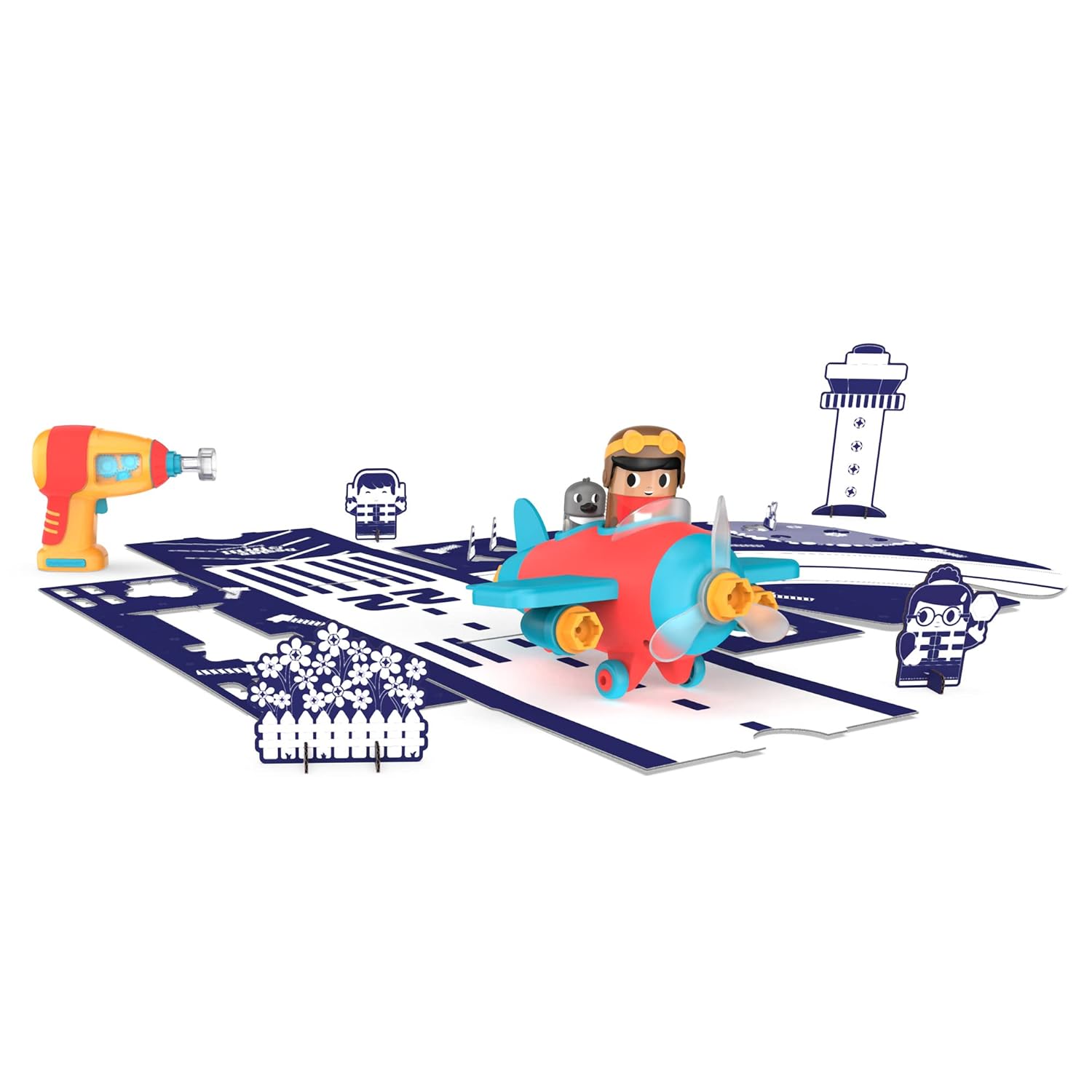 Blue Pinafore Denim Dress