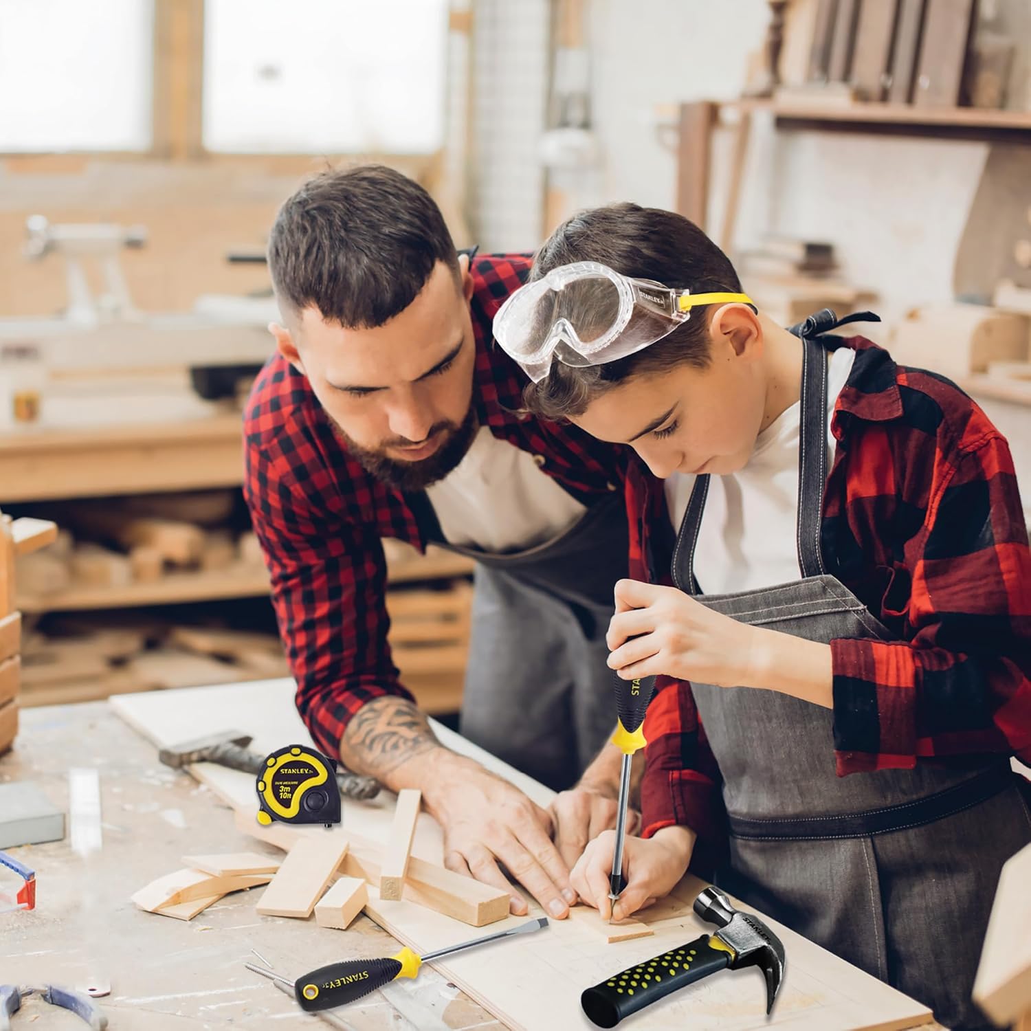 Blue Pinafore Denim Dress