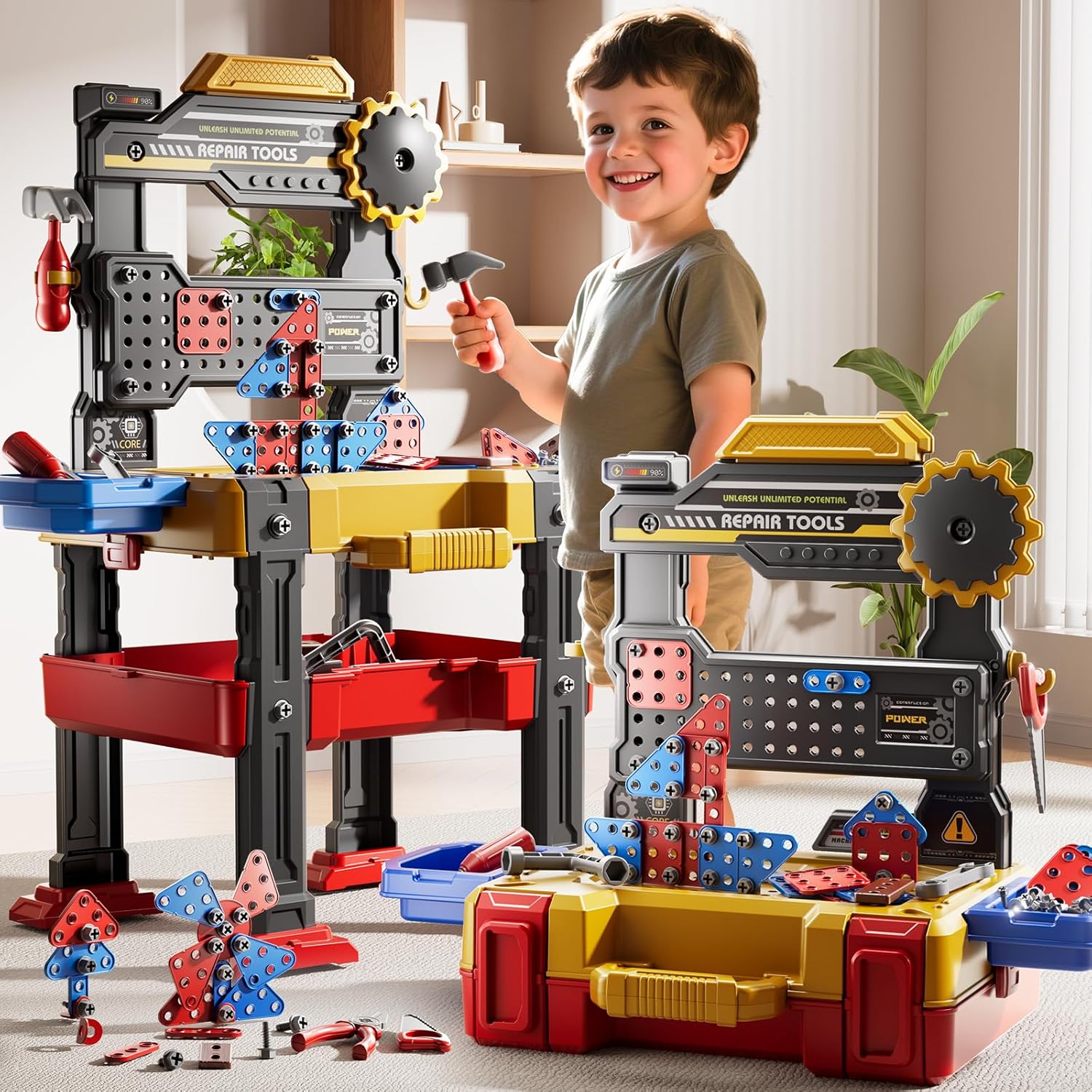 Blue Pinafore Denim Dress