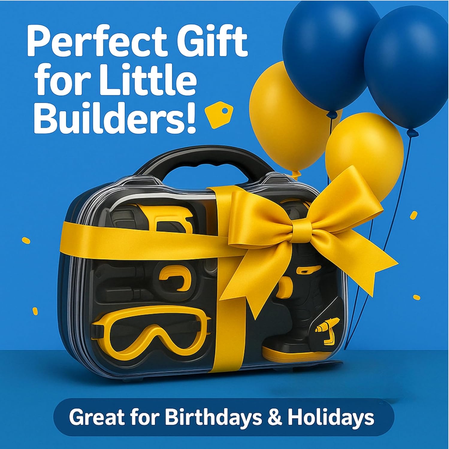 Blue Pinafore Denim Dress