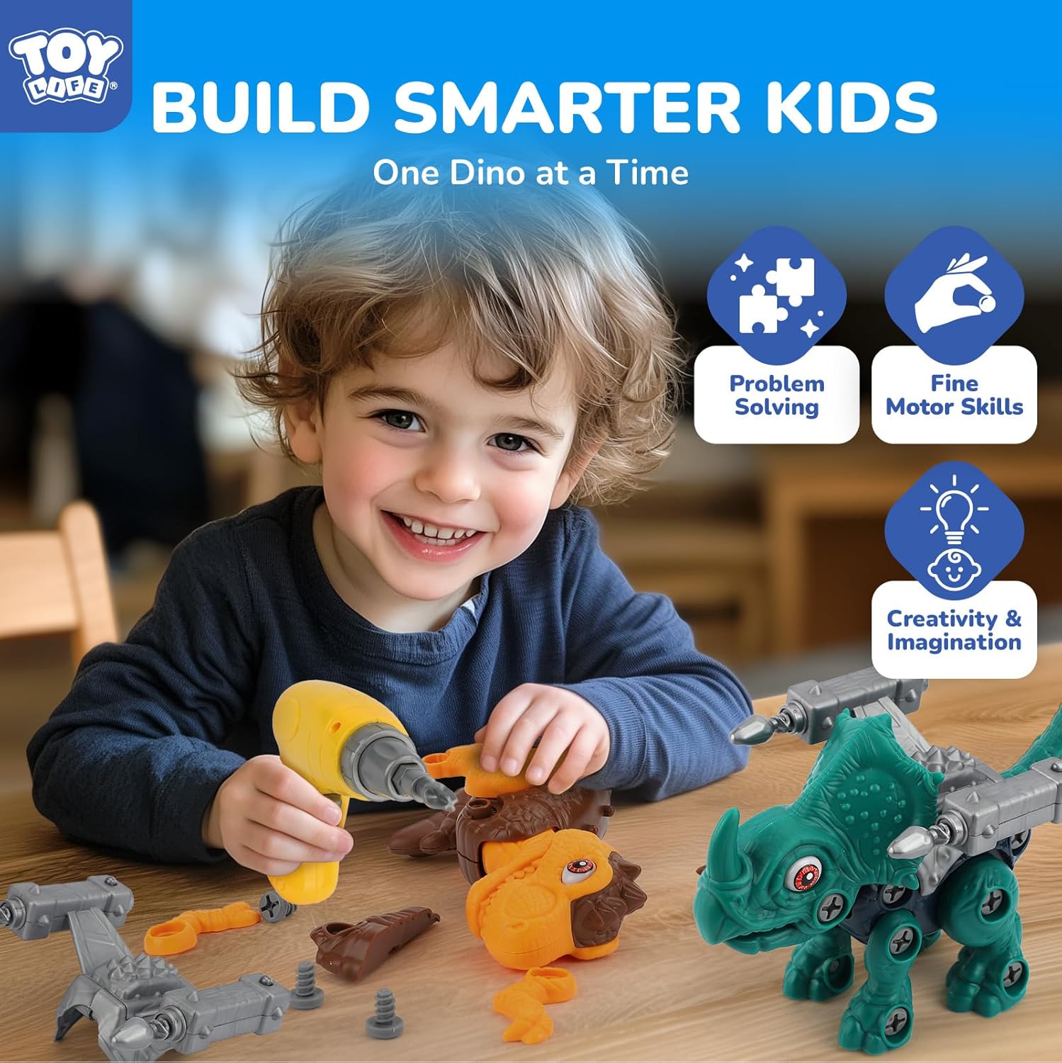 Blue Pinafore Denim Dress