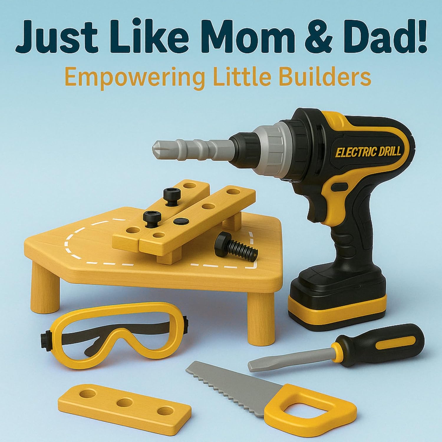 Blue Pinafore Denim Dress