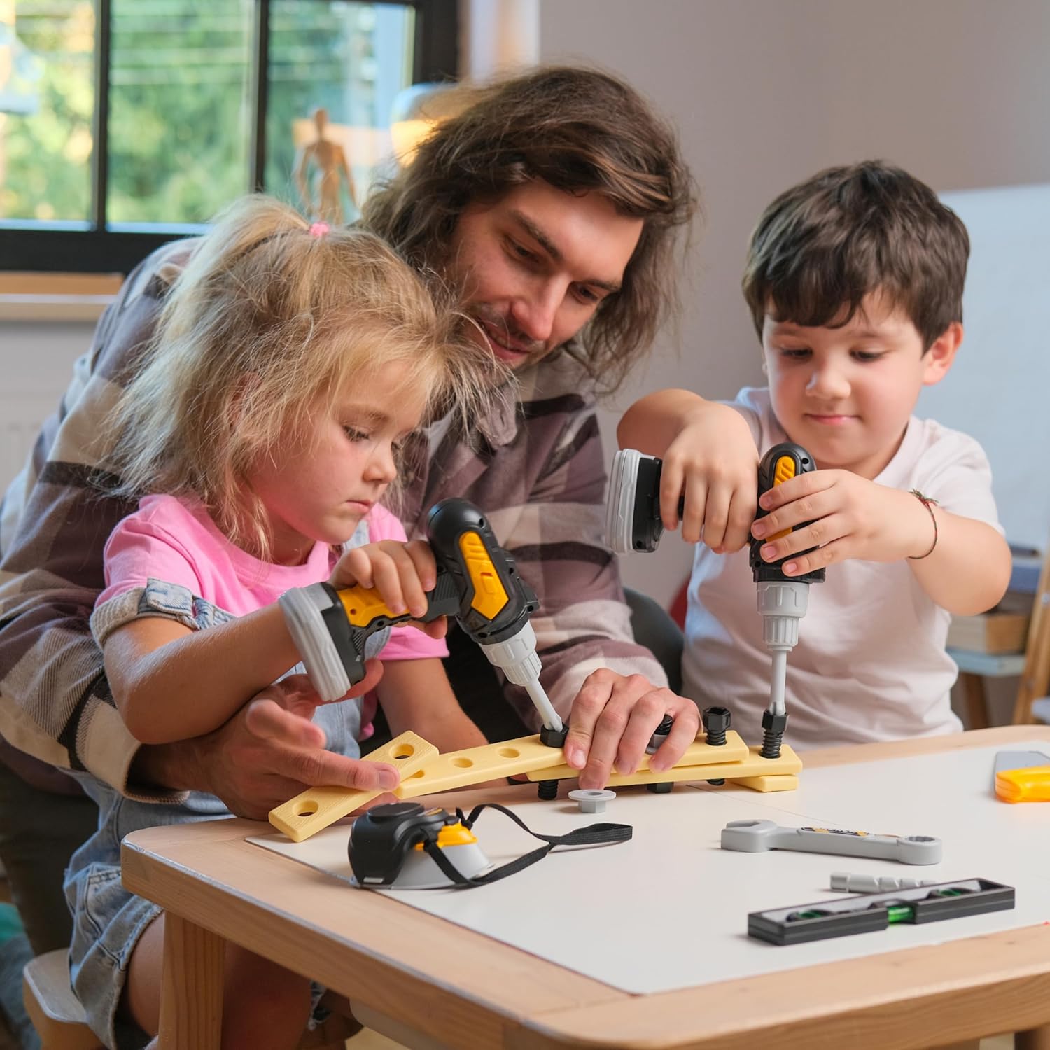 Blue Pinafore Denim Dress
