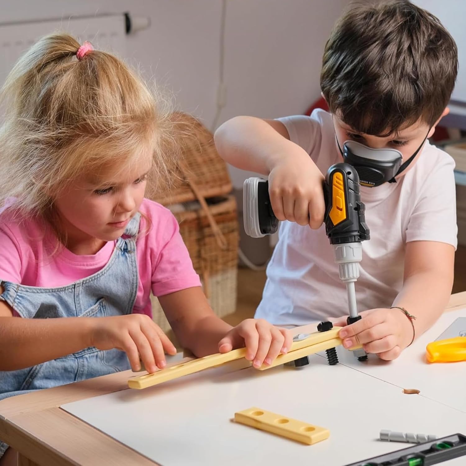 Blue Pinafore Denim Dress