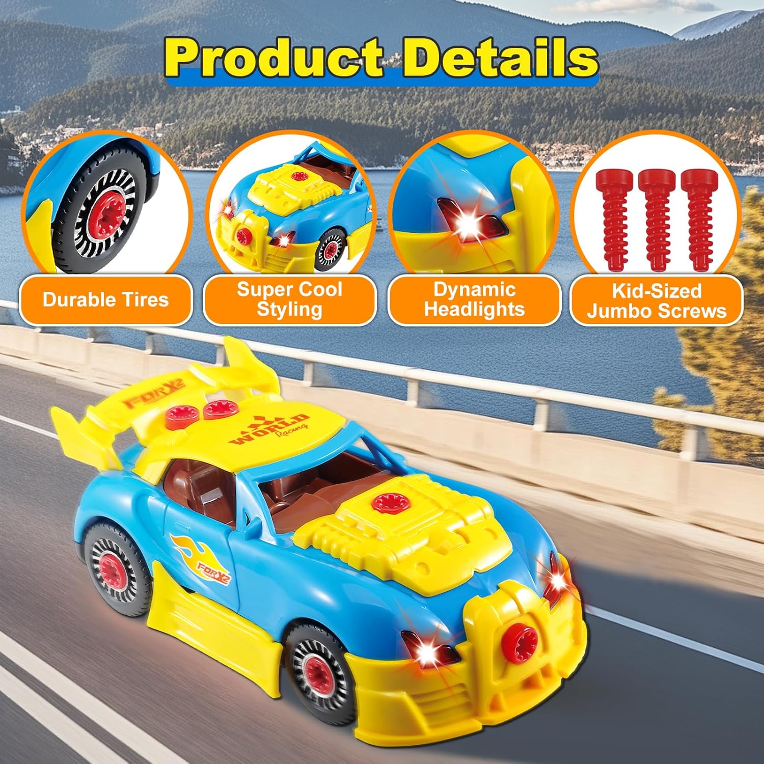 Blue Pinafore Denim Dress