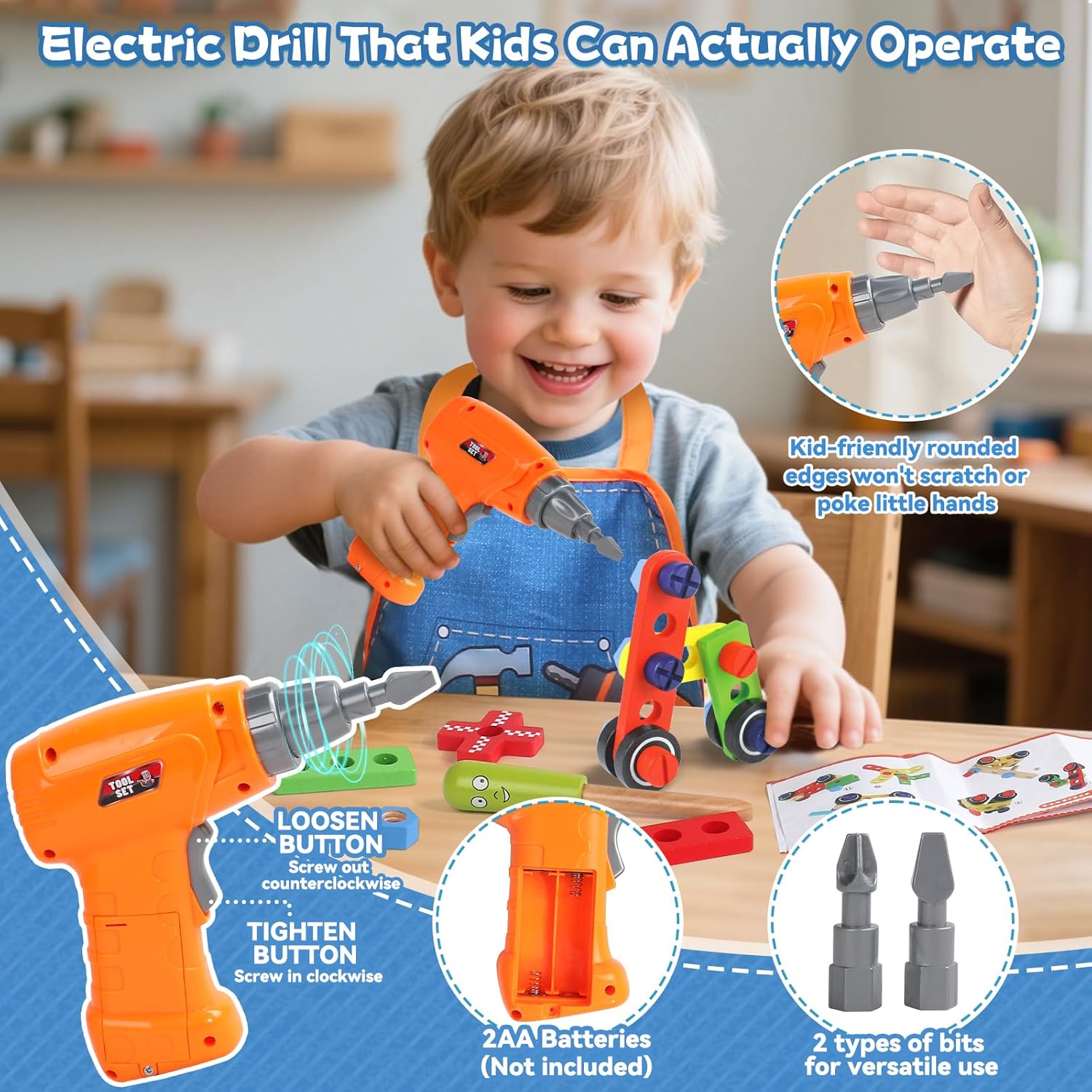 Blue Pinafore Denim Dress