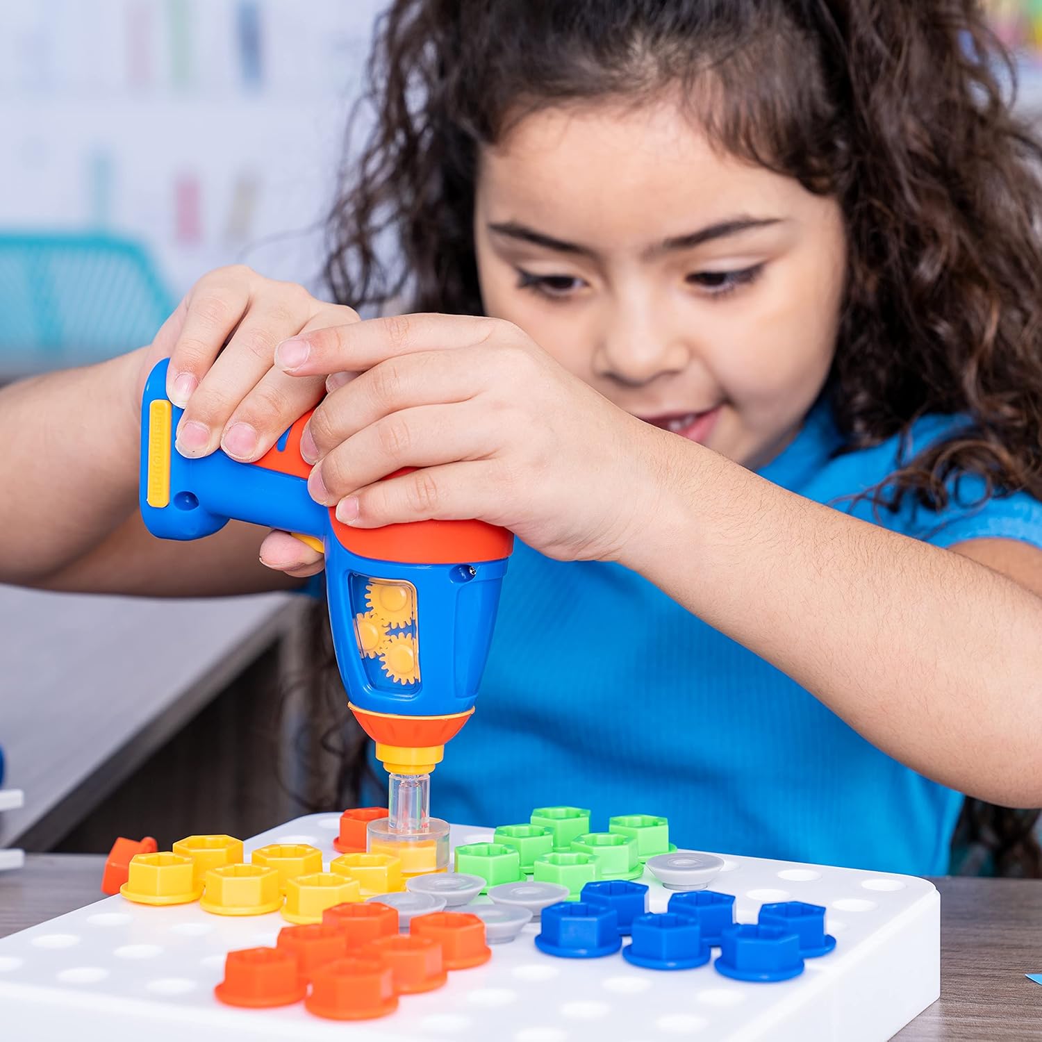 Blue Pinafore Denim Dress