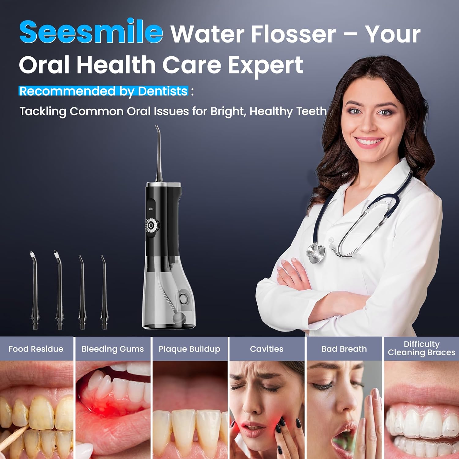 Blue Pinafore Denim Dress