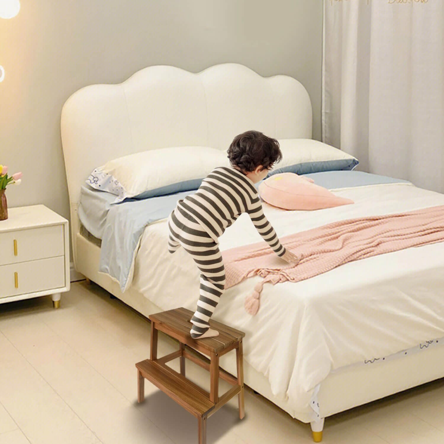 Blue Pinafore Denim Dress