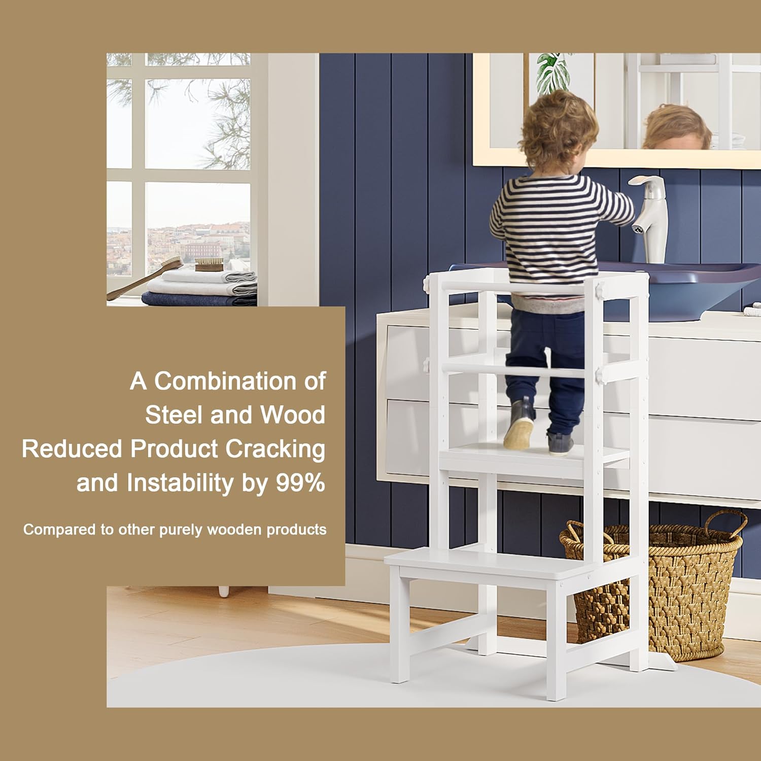 Blue Pinafore Denim Dress