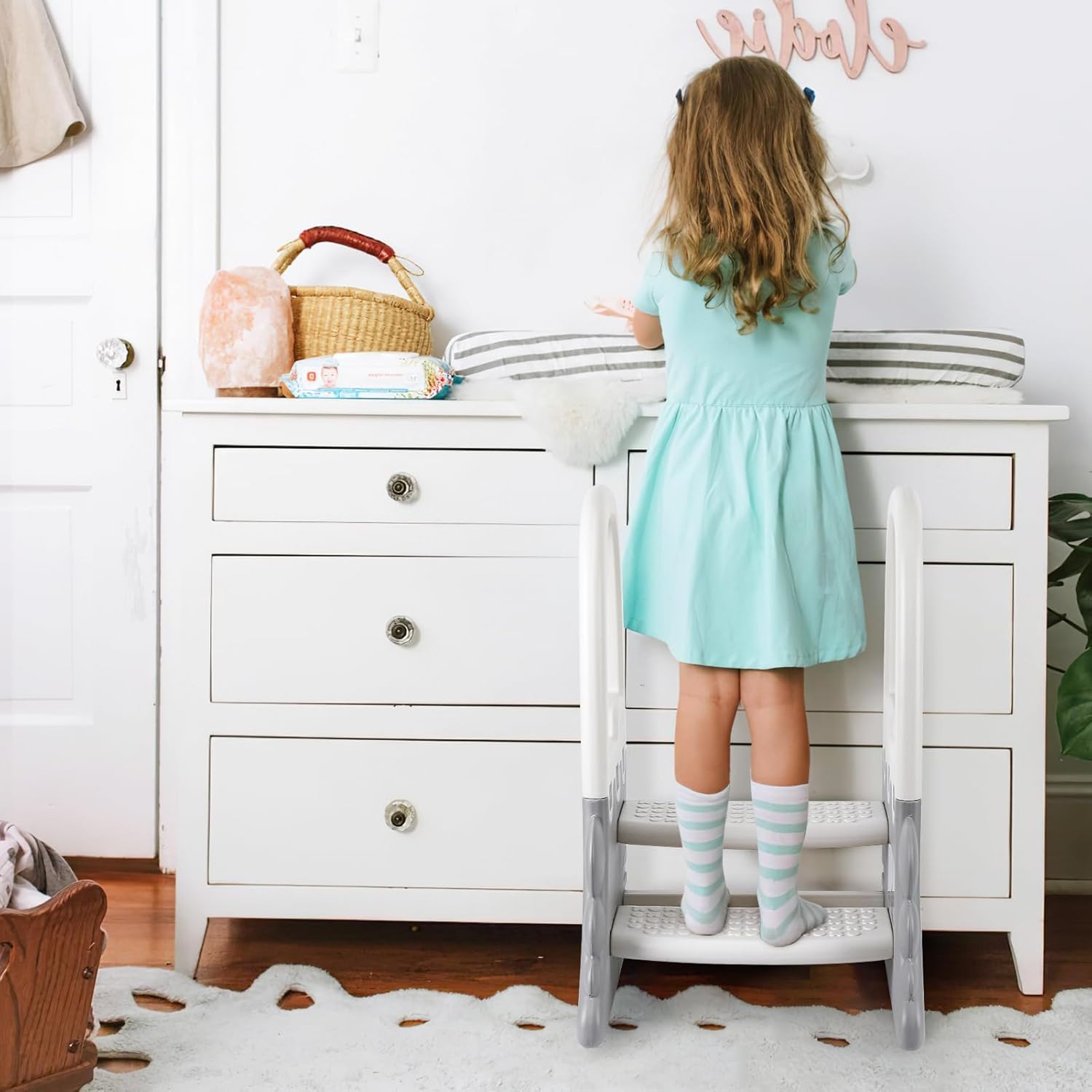 Blue Pinafore Denim Dress