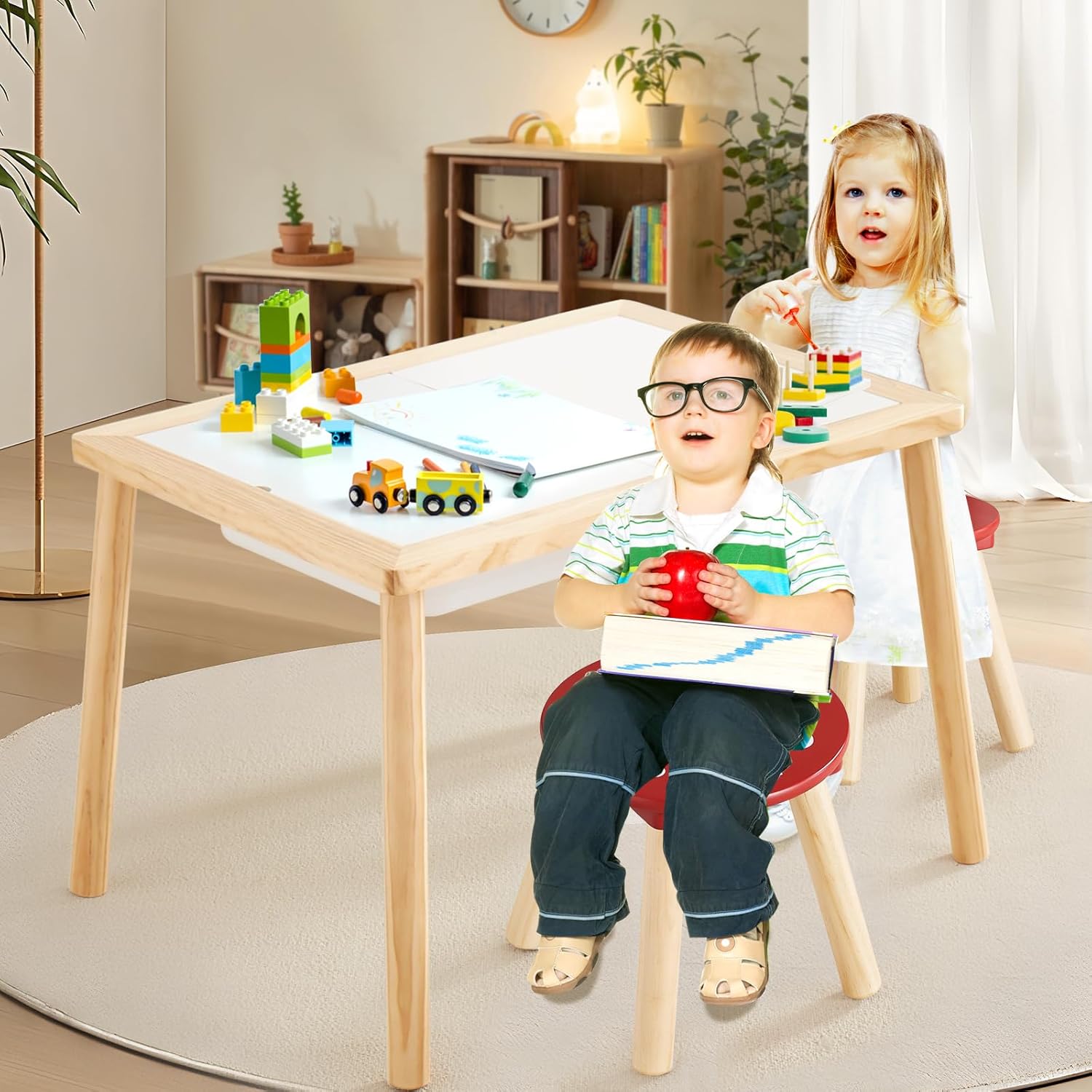 Blue Pinafore Denim Dress