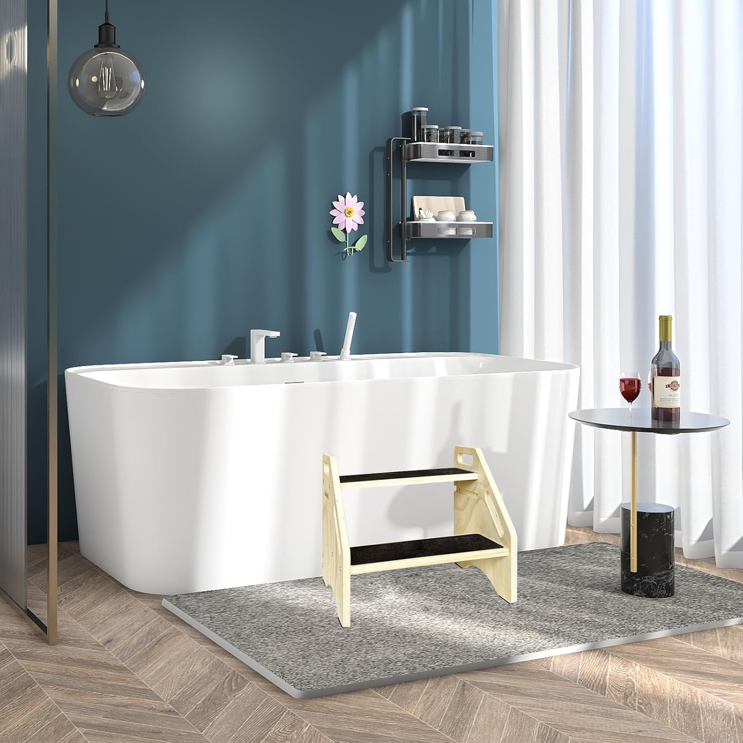 Blue Pinafore Denim Dress