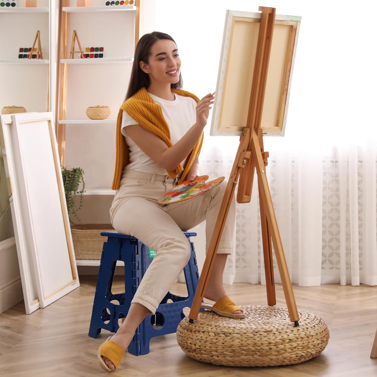 Blue Pinafore Denim Dress