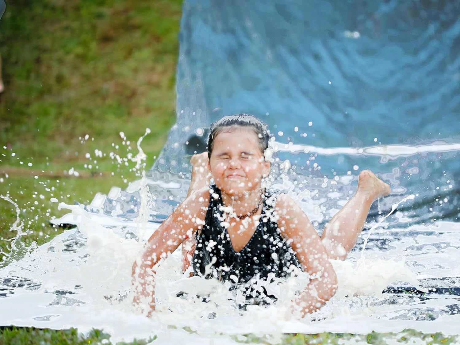 Blue Pinafore Denim Dress
