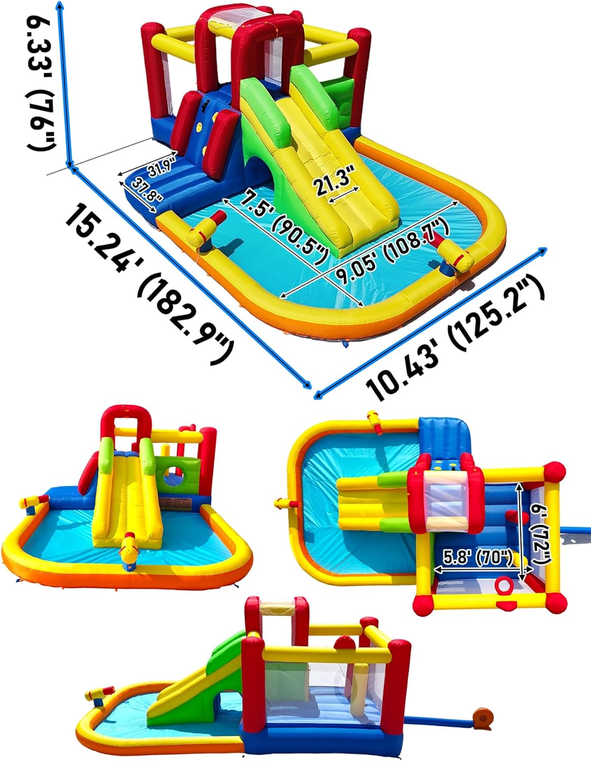 Blue Pinafore Denim Dress