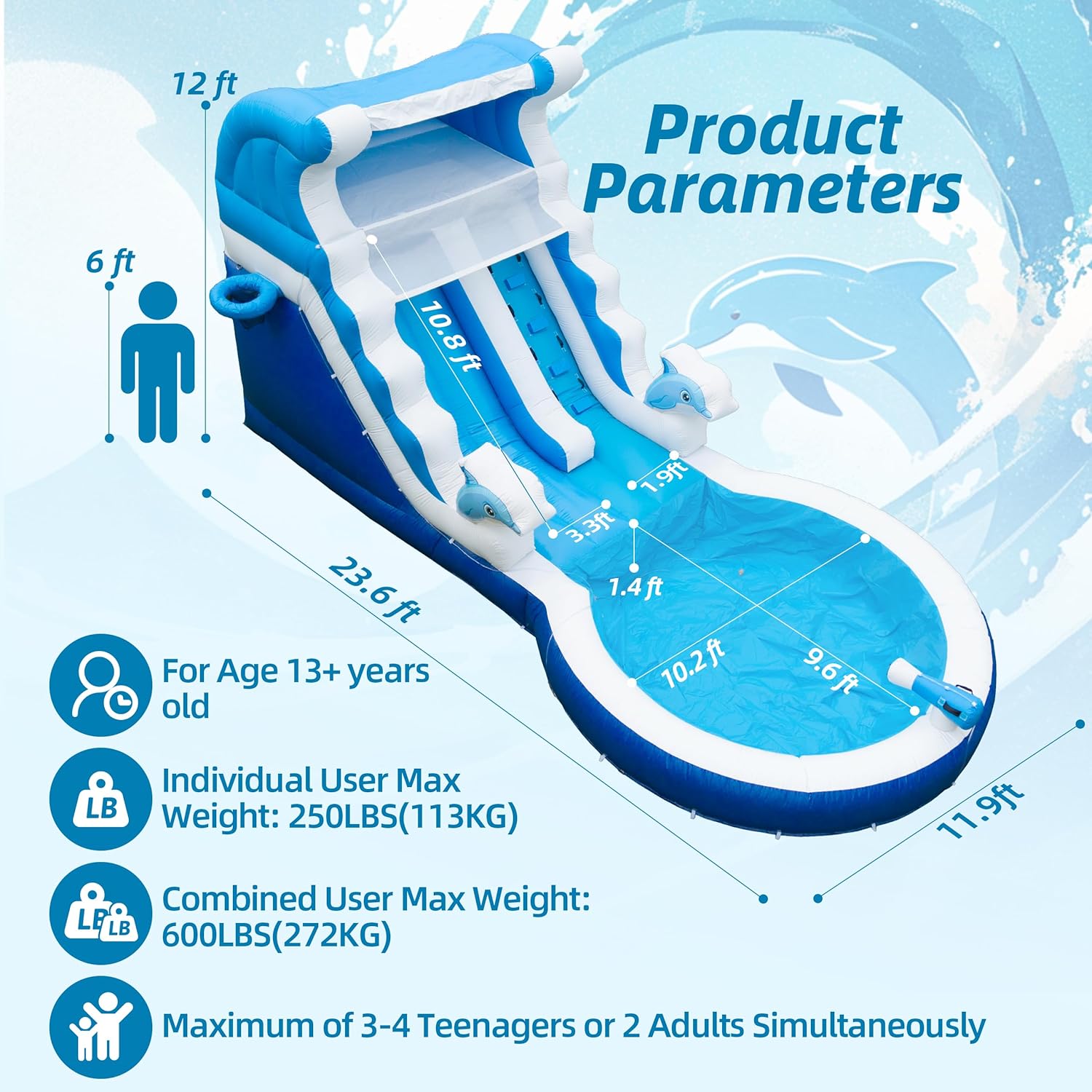 Blue Pinafore Denim Dress