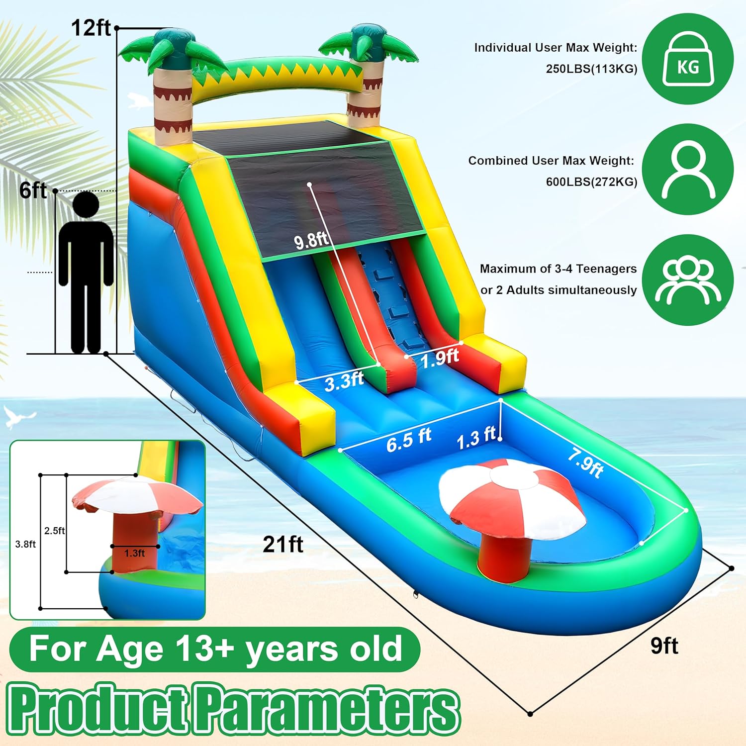 Blue Pinafore Denim Dress