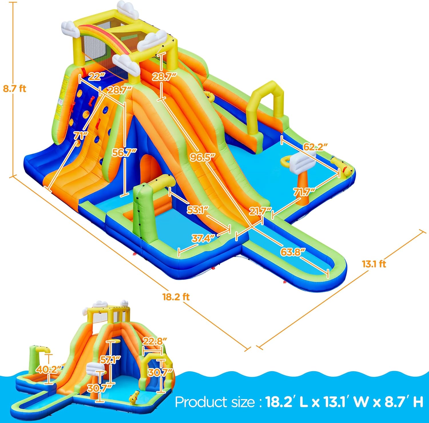 Blue Pinafore Denim Dress