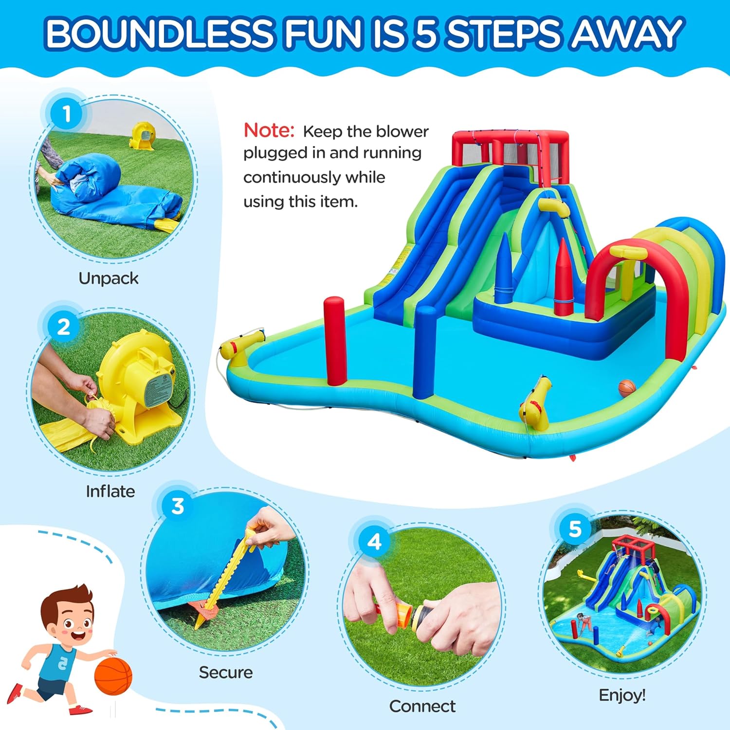 Blue Pinafore Denim Dress