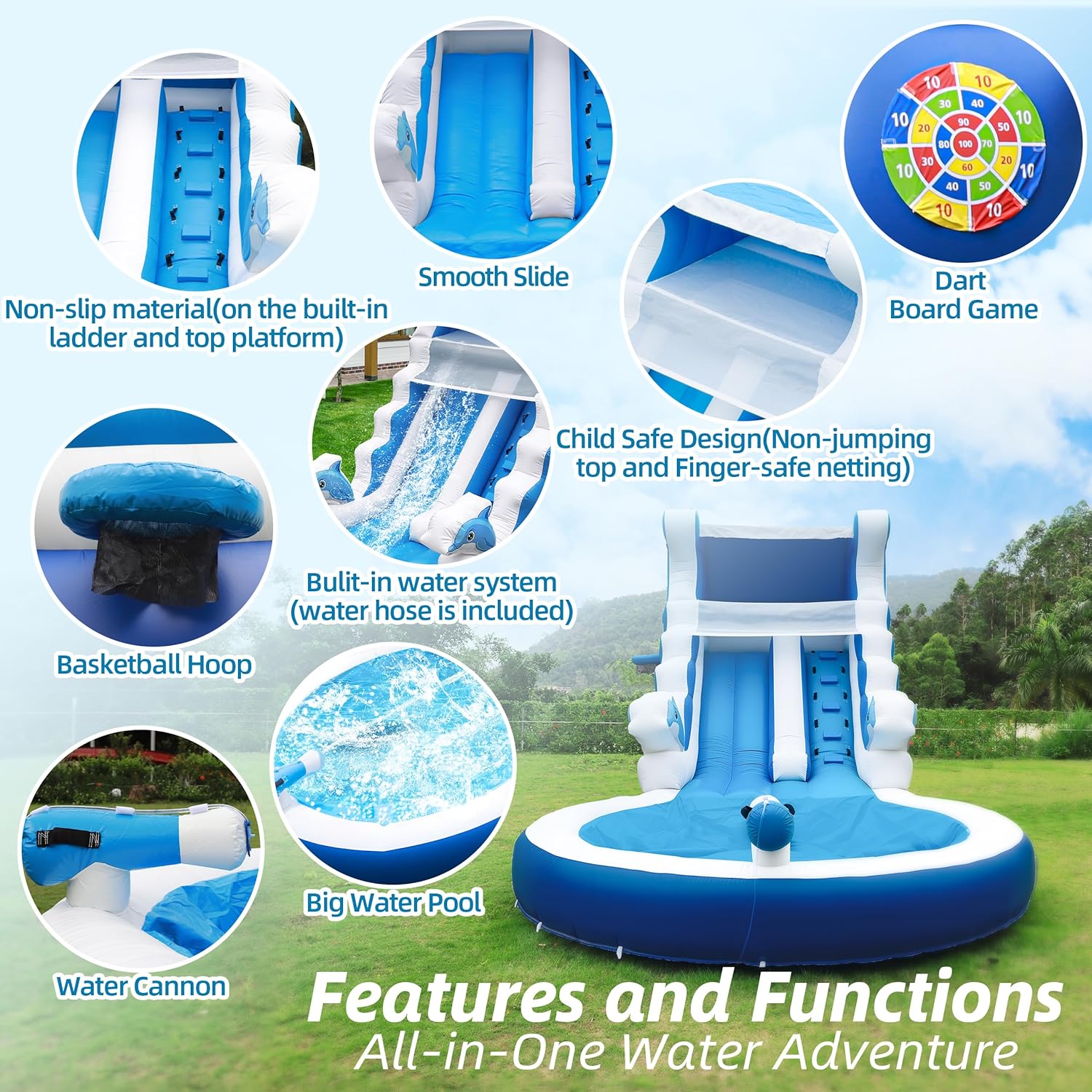 Blue Pinafore Denim Dress