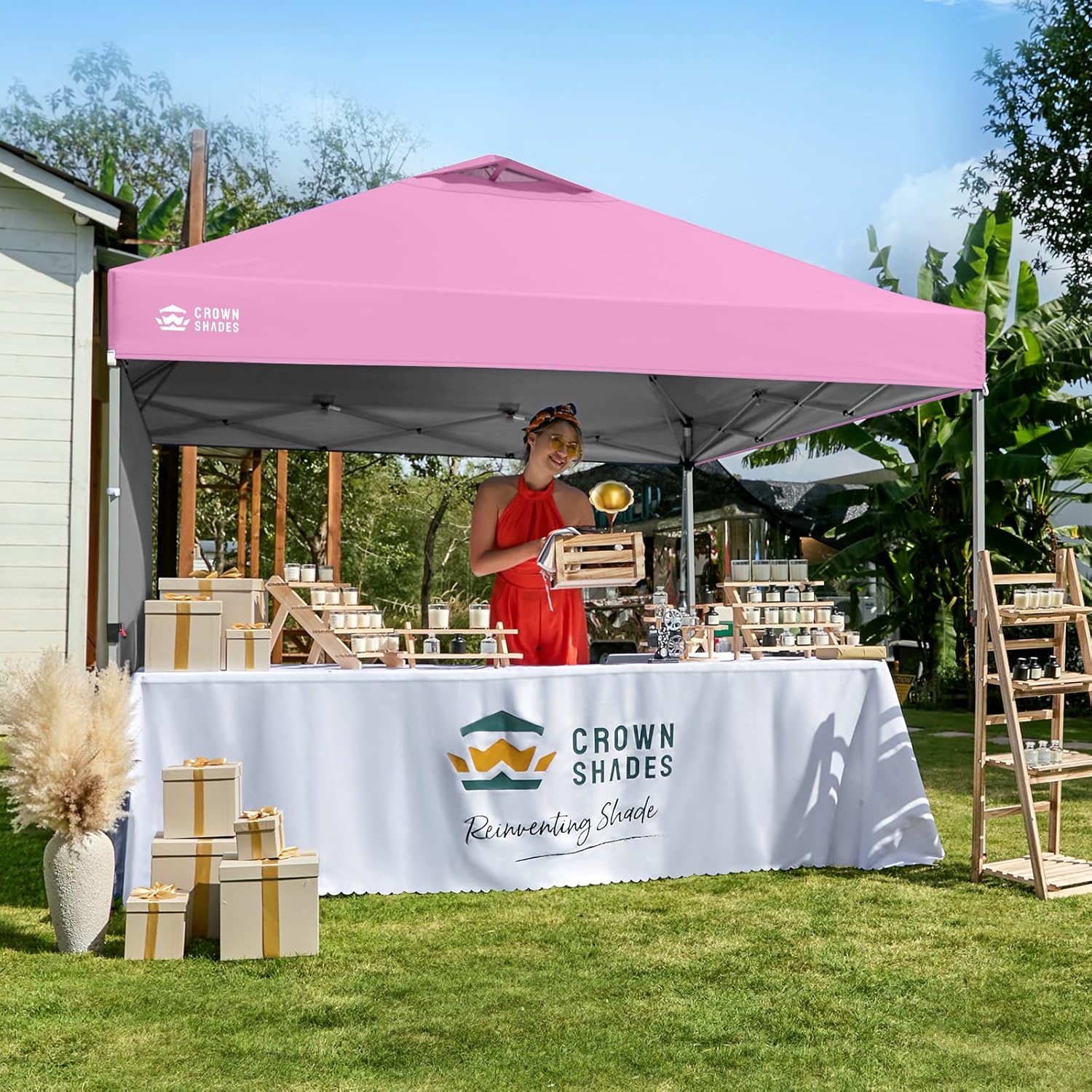 Blue Pinafore Denim Dress