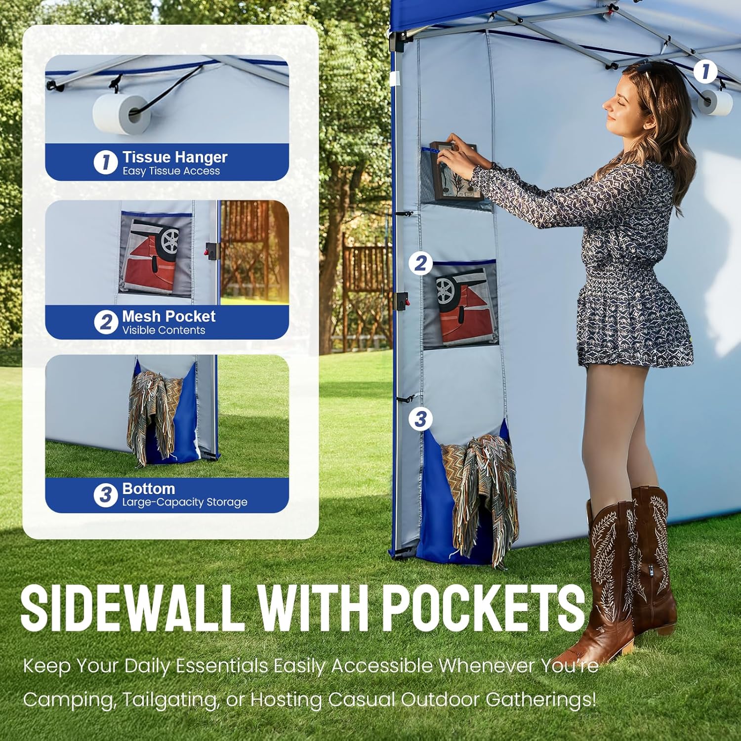 Blue Pinafore Denim Dress