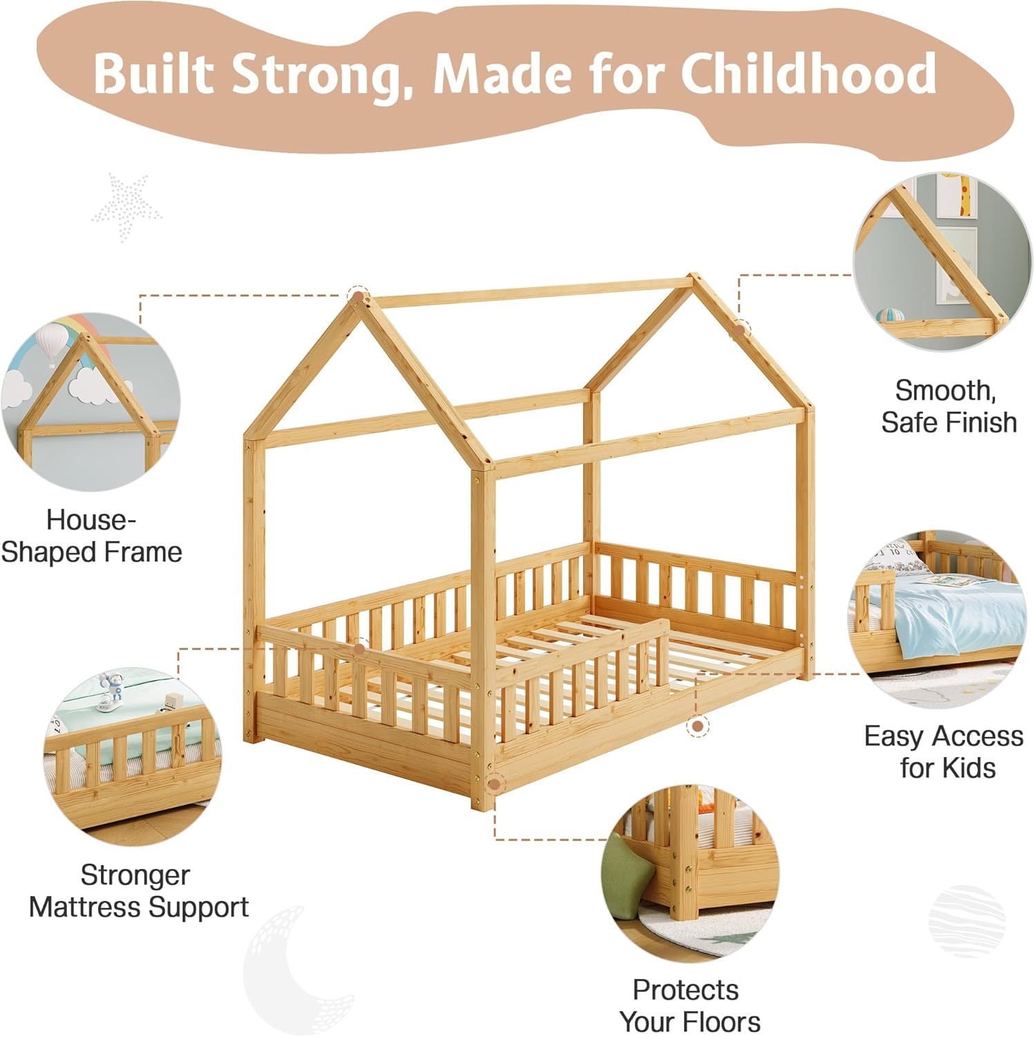 Blue Pinafore Denim Dress