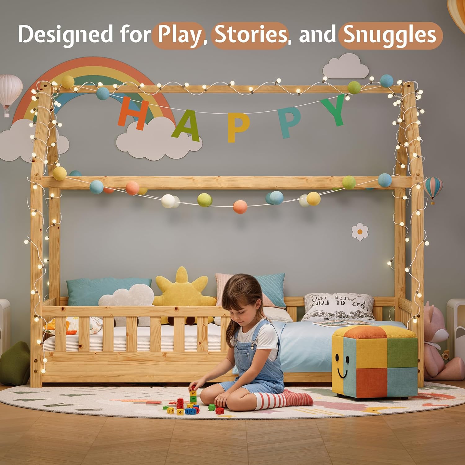 Blue Pinafore Denim Dress